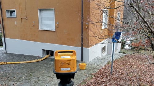 monitoraggio con sistema laser intervento di consolidamento con iniezioni di resine