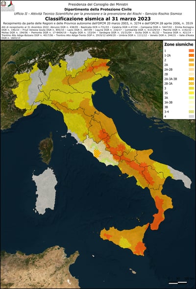 classificazione sismica italia