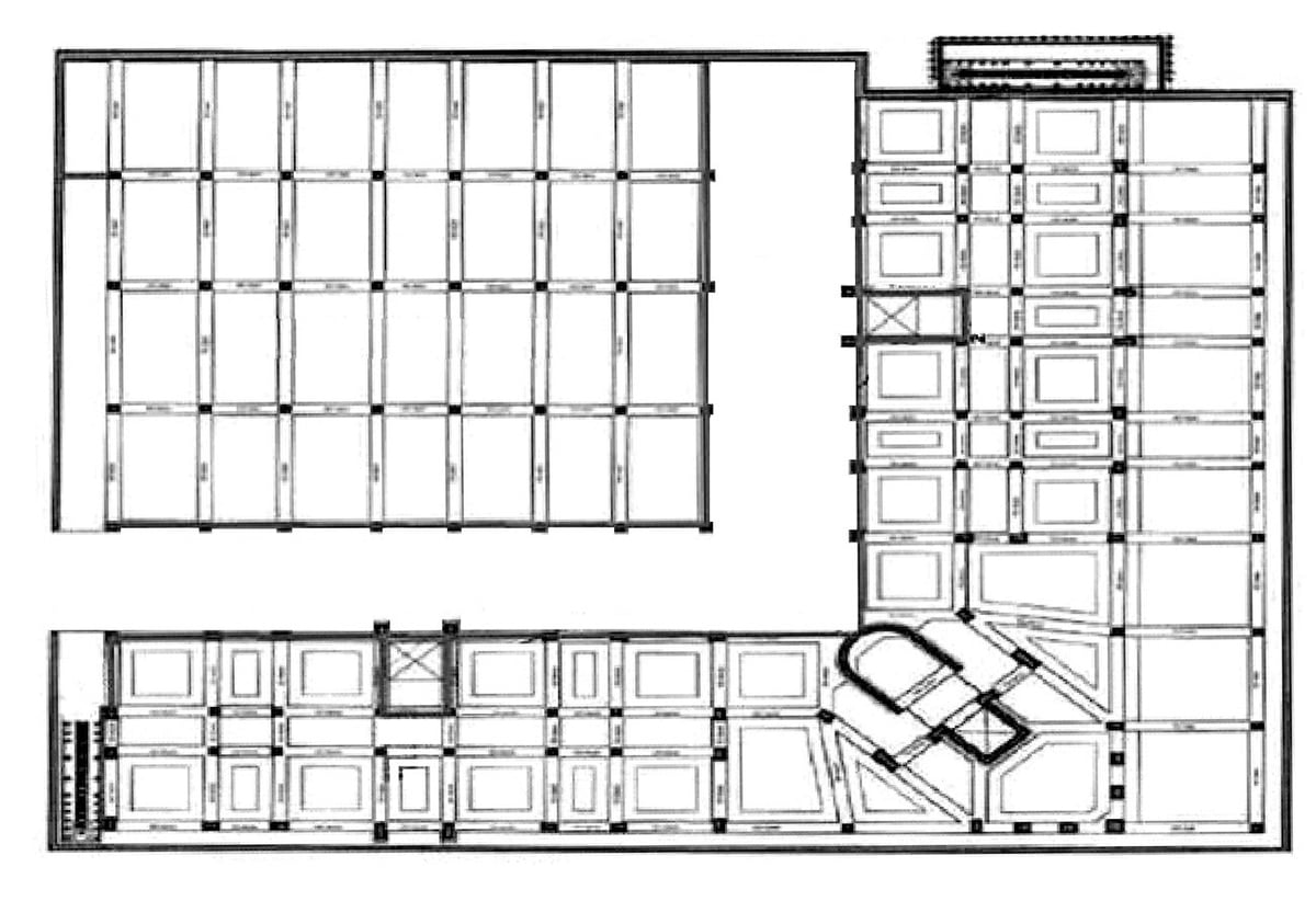 pianta consolidamento fondazioni condominio bosco aquila