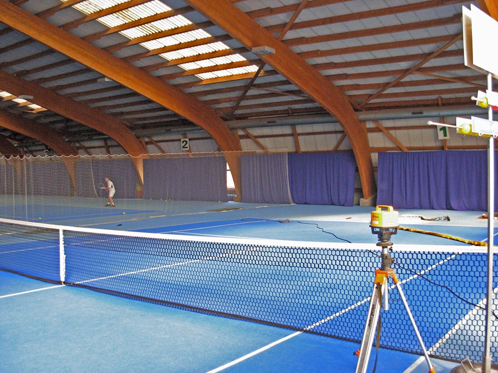 controllo laser intervento consolidamento pavimentazione