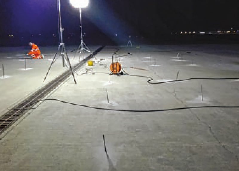 avvallamenti pavimenti aeroporto iniezioni resine espandenti