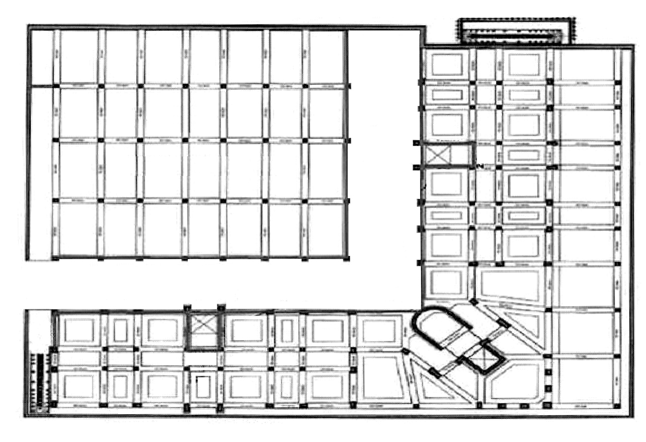 pianta consolidamento fondazioni condominio bosco aquila