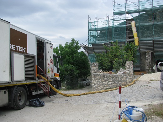 riempimento cavita con argilla espansa resine espandenti