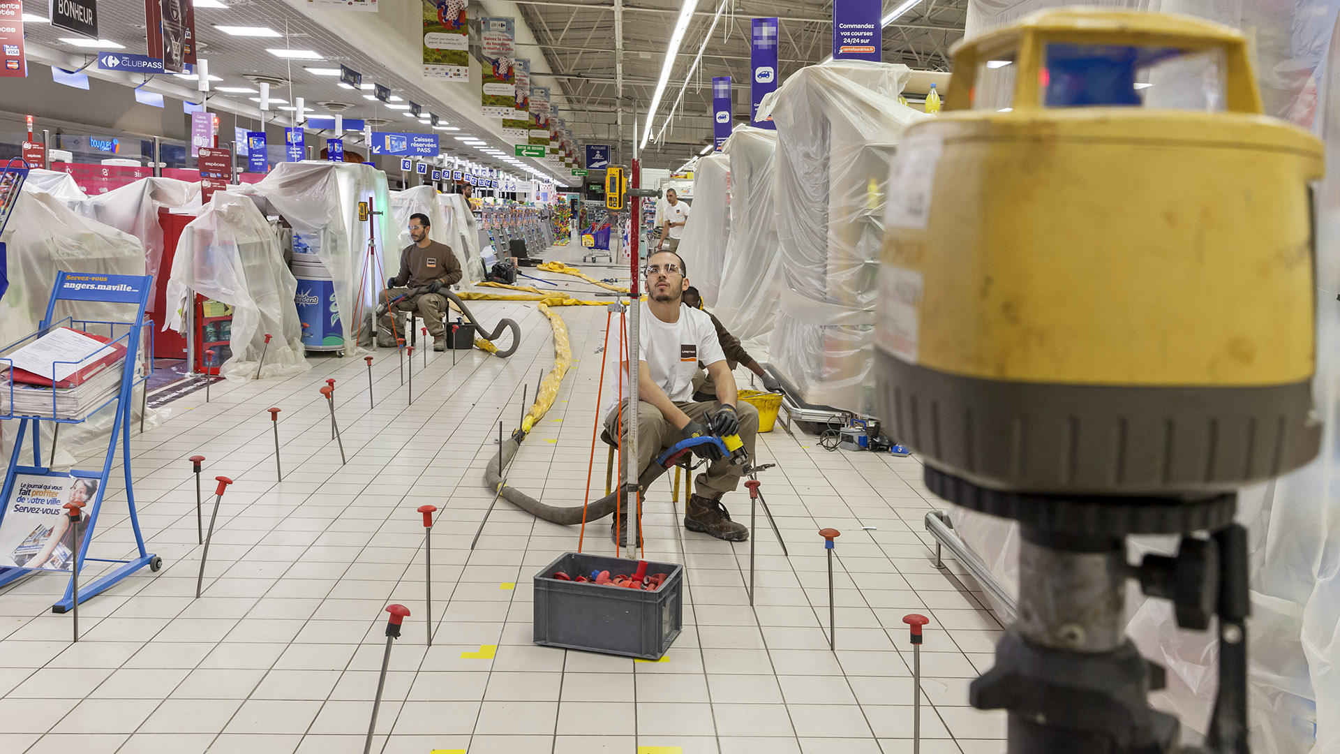 stabilizzazione pavimenti centro commerciale