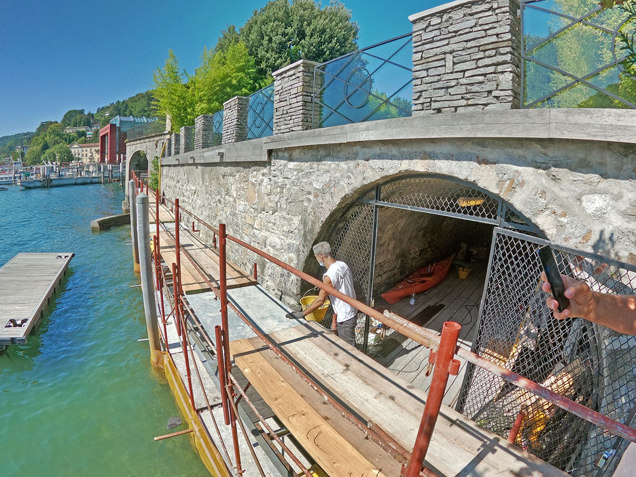 ancoraggio muri manufatti controterra