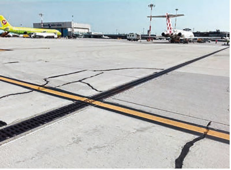 cedimento pavimentazione aeroporto