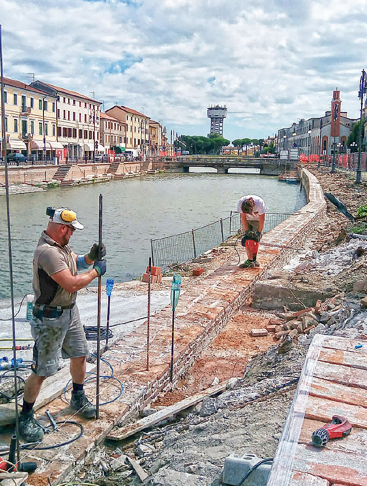 cedimento muro spondale canale