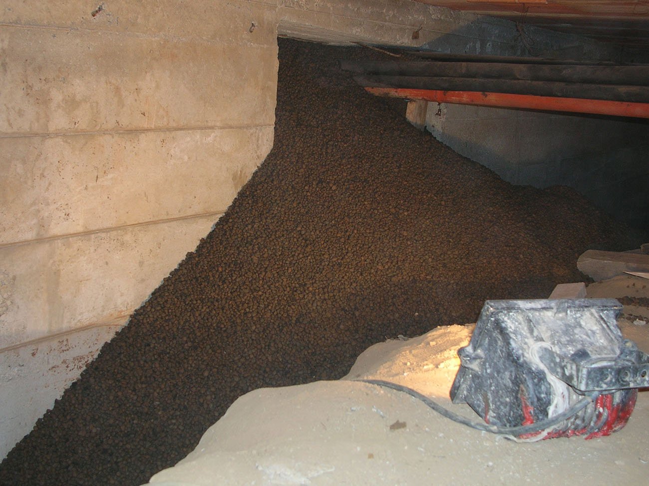 riempimento cavita sotterranee con argilla espansa ed iniezioni resine