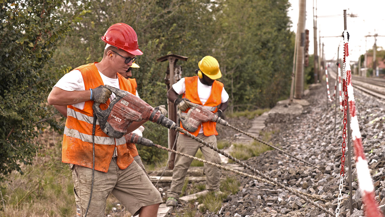 consolidamento terreno di fondazione massicciato ferroviario